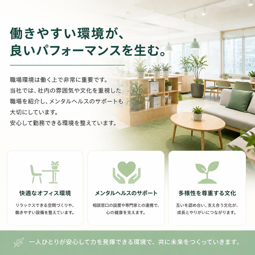 快適な職場環境の実現